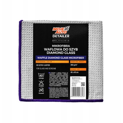 MOJE AUTO – WAFLOWA MIKROFIBRA DO SZYB